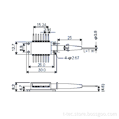 Wholesale FC/UPC Fiber Optic Connector with 1596nm 10mW DFB Laser